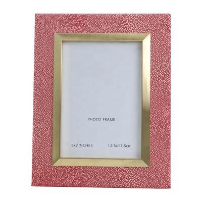 China 2022 Home Decoration HIGH QUALITY Sublimation PU Photo Frame With Velvet Motherboard 6x8 Leather Photo Frame Wrapped PU Manufacturer for sale