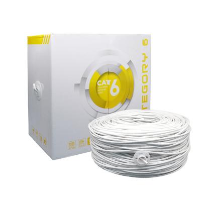 China Computer Room Wiring Home Wiring Office Wiring Fsatech Rohs RJ45 Jacket PVC PE Network 305m Patch Cord Stand Up Lan Cable Utp Cat 6 for sale