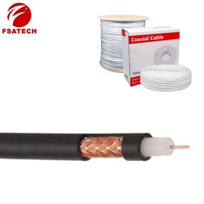 China OFC/CCS FSATECH Bundle 5c-2v Coaxial Cable 100m 300m For AHD CVI TVI CVBS Video Transmission Surveillance System for sale