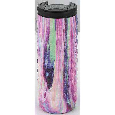 China Sustainable Portable Outdoor Custom Reusable Travel Coffee Stainless Steel Vacuum Tumbler Can Cooler for sale