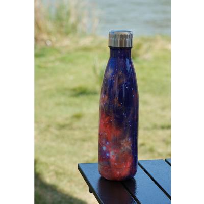 China 500Ml Stainless Steel Sports Bottle Sustainable Leakproof Cola Shaped Travel Sports Drink Water Bottles for sale