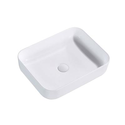 China Modern Modern Sanitary Ware White Bathroom Above Counter Ceramic Hair Wash Shampoo Art Basin for sale