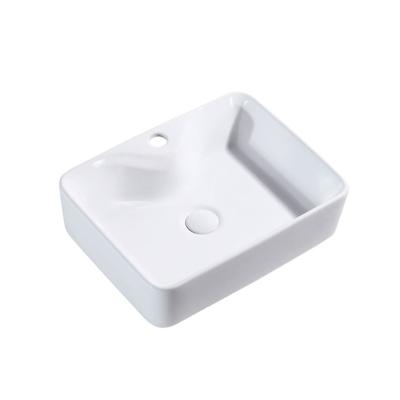 China High Quality Simple Modern Ceramic Black White Wash Modern Art Basin For Bathroom for sale