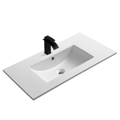 China Art Basin Bathroom Modern Sanitary White Sanitary Ware Sink Ware Modern Design Ceramic Wash Basin for sale