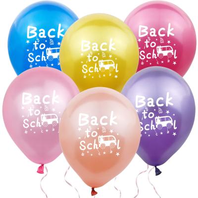 China Latex Low Price Back To School Season School Bus Latex Balloon School Opening Season Party Decoration for sale