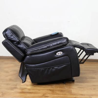 China 2021 stretch top selling leather single motor power leather recliner 4d riser fabric massage stair lift chair price for sale