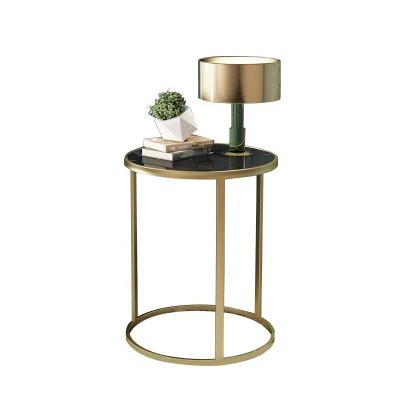 China Modern Hot Selling Popular Wholesale Modern Tempered Glass Top Amazon Gold Center Small Coffee Tea Table For Living Room for sale