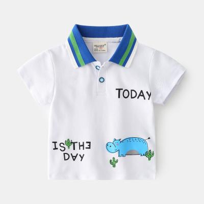 China Summer Viable Boys Bead Casual Interesting And ComfortableTT-Shirt Cotton Fabric Shorts Sleeve Cute Small Animal Pattern for sale