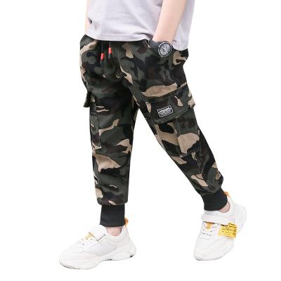 China Wholesale Boys Autumn Long Casual Children Trousers Anti-pilling Toddler 3-14 Years Fashion To Boys Cargo Camouflage Kids Pants for sale