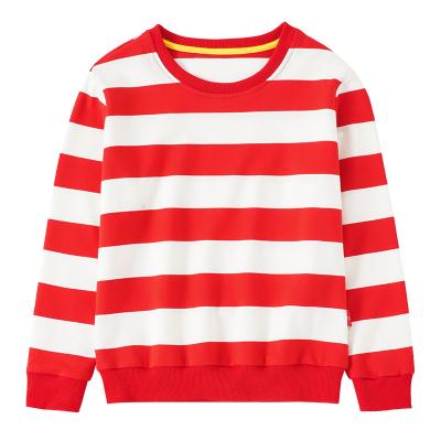 China 2021 spring wide-lined new children's anti-pilling sweater, Korean style new children's sweater hoodie for sale