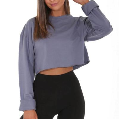 China 2020 Autumn Fashion Women Long Sleeve Viable Loose Crop Tops Blouses for sale