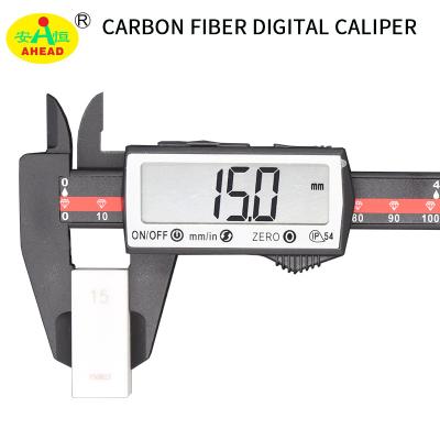 China Carbon Fiber 150mm Gauge Digital Measuring Tool Inch/MM/Fractions, Vernier Calipers 6 Inch Electronic Gauge for sale