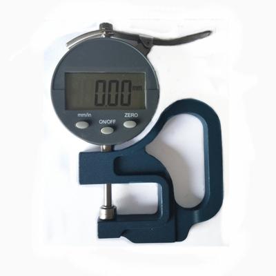 China ABS 0-12.7 mm Thickness Dial Gauge Curved Edge Micro Digital Thickness Gauge for sale