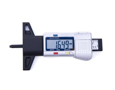 China ABS 0-25.4mm Digital Tire Tire Groove Depth Tester Gauge/Meter Tool - Silver for sale