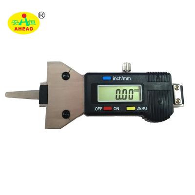 China Tire LCD Display Gauge Gauge Stainless Steel Digital Depth Gauge Electronic Depth Gauge 0-25.4mm Grooves Digital Gauge Tool for sale