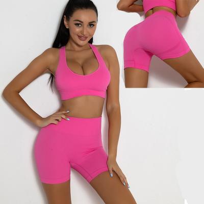 China High Quality Antibacterial Seamless Fitness and Yoga Wear 2PCS Activewear Gym Equipment Set For Active Women Tracksuit Workout Sport Suit Wear for sale