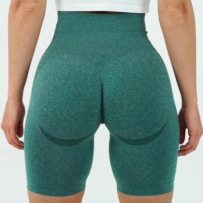 China 2020 New Arrival Breathable Smile Face High Waist Seamless Shorts for sale