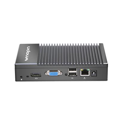 China 100 Barebone Industrial Fanless Mini Desktop PC For VDI Project A6 1450 Mini PC X86 for sale