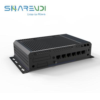 China Single-Board LAN AES-NI Firewall 6 Network Linux Server VPN Fanless Mini Computer Home PC Fanless Router For Pfsense K8-6LAN-F17HA for sale