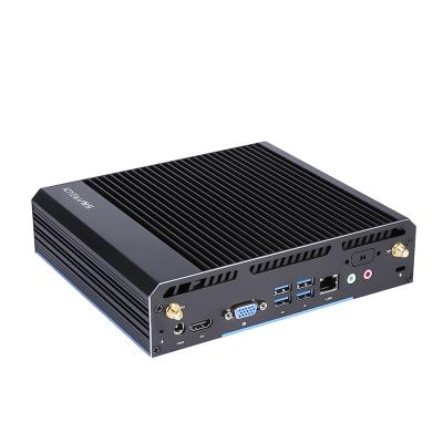 China Stock i3 i5 i7 8th Mini Ready Fanless Desktop PC 8565U With RS232 for sale