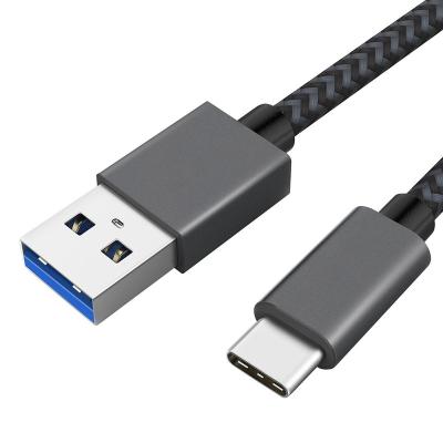 China For Samsung MacBook 3M Braided USB C Cable Android Charger Cable USB3.0 Male To Type C 5Gb Fast Data And Charging Cord For Samsung Galaxy S21 for sale