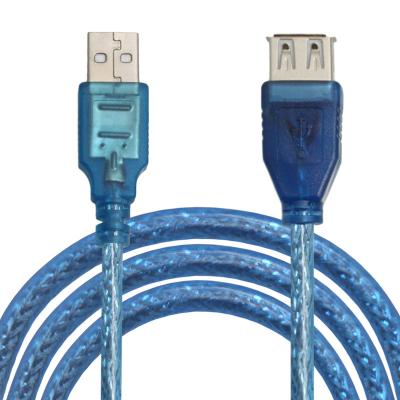 China For Oculus Rift HTC USB Printer Blue Extension Cable 1.8M 24 A.W.G. 28 Copper USB 2.0 A Male To Female Extension Cord With 1 Magnetic For Oculus Rift Printer for sale