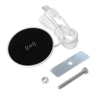 China Qi Qi Fast Charger Built-in Furniture 15W Wireless Charger For Furniture Table Embedded Furniture 15 Watt Wireless Charger for sale