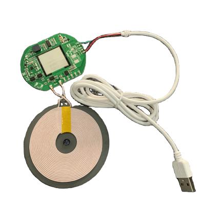 China Phone Radio Charging Coils 10W Coils 5 Coils Wireless Charger Module Board PCBA 20mm PCB Bottom Wireless Charger Board for sale