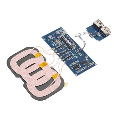 China Qi Customized Type-C Wireless Charger Module 15W 3 Coils Qi Wireless Charger PCB 10W Wireless Transmitter PCB USB Module for sale