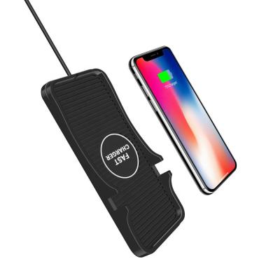 China 2021 Hot Products Portable Cell Phone Wireless Charger Pad Qi Car Qi Wireless Pad For iPhone 12 Max Wireless Car Holder Charging Cup for sale