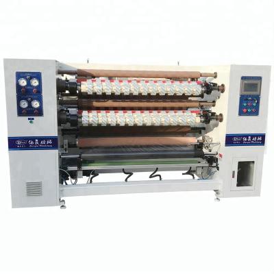 China food adhesive transparent bopp wrapping band slitting machine crystal slitter band slitting rewinding machine for sale