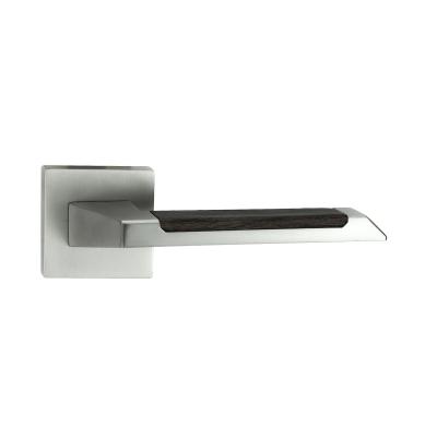 China 542J137 MSN/WOOD luxury door and window handles door lock hardware interior door handle offer modern European style for sale