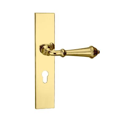 China China Manufacture M20272 PVD Plate Series Gold Security Door Handle Modern Cheap Sale for sale