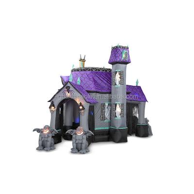 China Halloween holiday Hot Sale Custom Halloween Inflatable Haunted House For Decoration Outdoor for sale