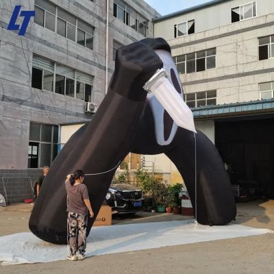 China PVC Coated Oxford Cloth Giant Inflatable Halloween Clown Arch For Advertising for sale