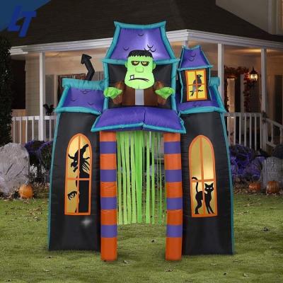 China Halloween Inflatable Outdoor Outdoor Inflatable Haunted House Halloween For Advertising for sale