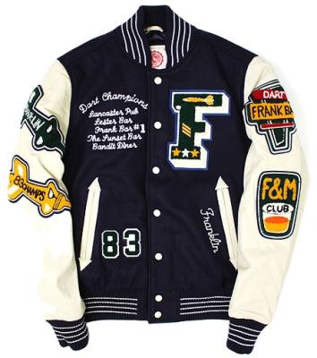 China Men's breathable ropa de hombre abrigos wholesale custom Chenille patches varsity baseball jackets with leather sleeves for sale