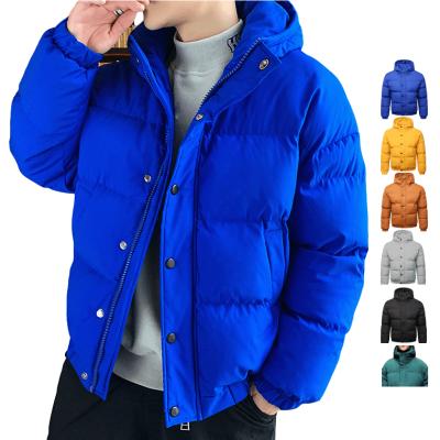 China 2021 winter stylish casaco engrossar men's breathable jackets custom design hooded coat Erkek Mont Mens Bubble Stripper Jacket for sale