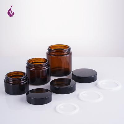 China Skin Care Cream Moisturizer Travel Size Mask Cosmetic Glass Jars Empty Capsules 20Ml Containers for sale