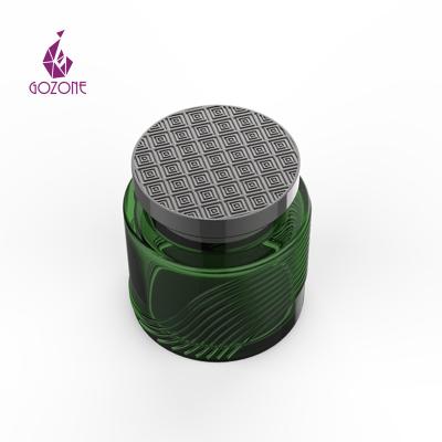 China Bukhoor Cheap Factory Price With Metal Lid Bottle Set Glass Cosmetic Jar for sale