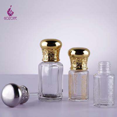 China New Design Cosmetic Decorative Arabic Perfume Oil Essential Oil 3Ml Attar Empty Bottle for sale