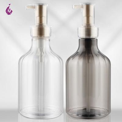 China Cosmetic Factory Wholesale Custom 500ml PET Plastic Cosmetic Empty Lacquer Bottles for sale