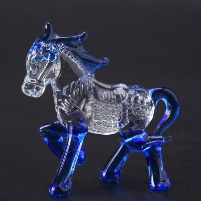 China China Wholesale Customized Crystal Zodiac Car Interior Decorations Creative Color Horse for sale