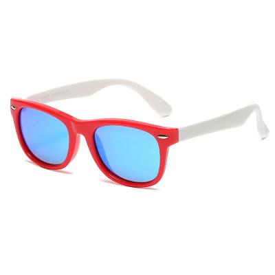 China Most Popular Fashion Sunglasses SK-6103 Silicone Polarized Flexible Kids Sunglasses TPEE Kids Sunglasses for sale