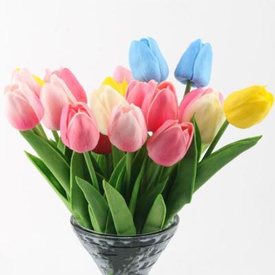 China Wedding and Home Decorative PU Artificial Farmhouse Tulip Flowers ZGJ-0502 for sale