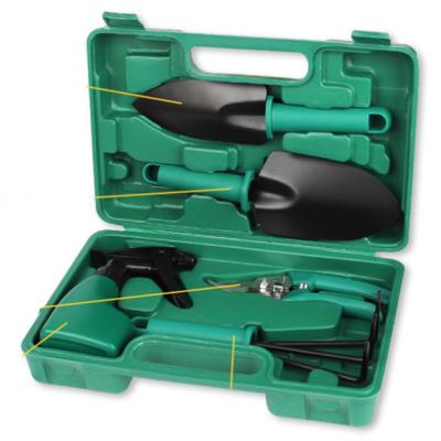 China New 5pcs Women's Modern Lady Hand Dark Green Garden Hot Selling Tool Kit ZGJ-0406 for sale