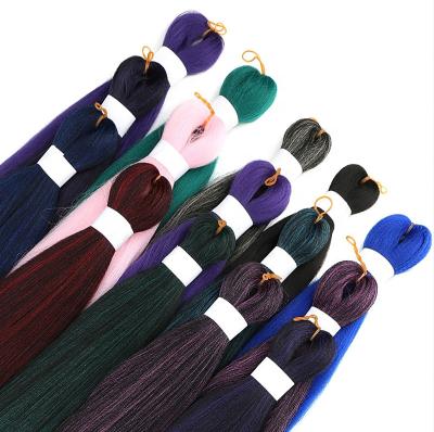 China End Layered Braiding Hair With Braid 52inch Mix Popular 3X Hot Selling Color Pre Stretched Braiding Hair Ez To Braid Braiding Hair Pre Stretched For Black W for sale