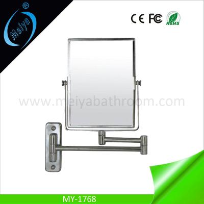 China rectangle wall mounted double side magnifying mirror for sale