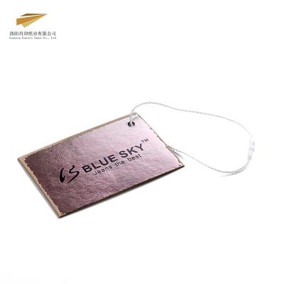 China Luxury Paper Hang Tag String Loop Paper Tag With Printing Logo Recyled Xiaoyin Fashional Hang Tag Garment Accessories Apparel for sale