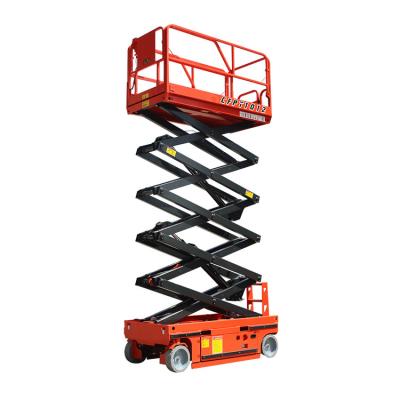 China Hotels 4-20m Aerial Work Electro-hydraulic Forklift Indoor And Outdoor Self Propelled Elevator for sale